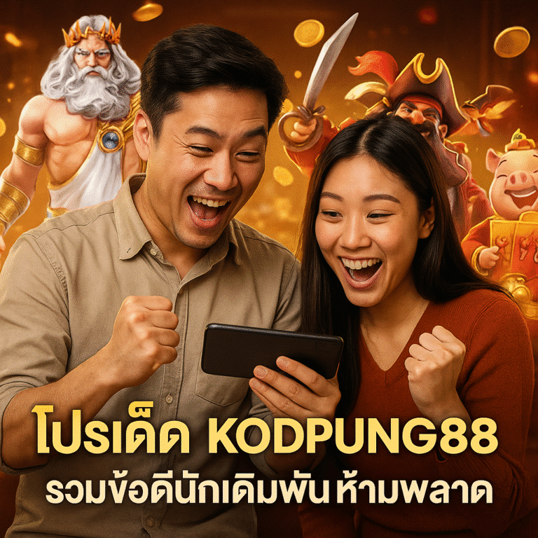 โปรเด็ด KODPUNG88 รวมข้อดีนักเดิมพันห้ามพลาด