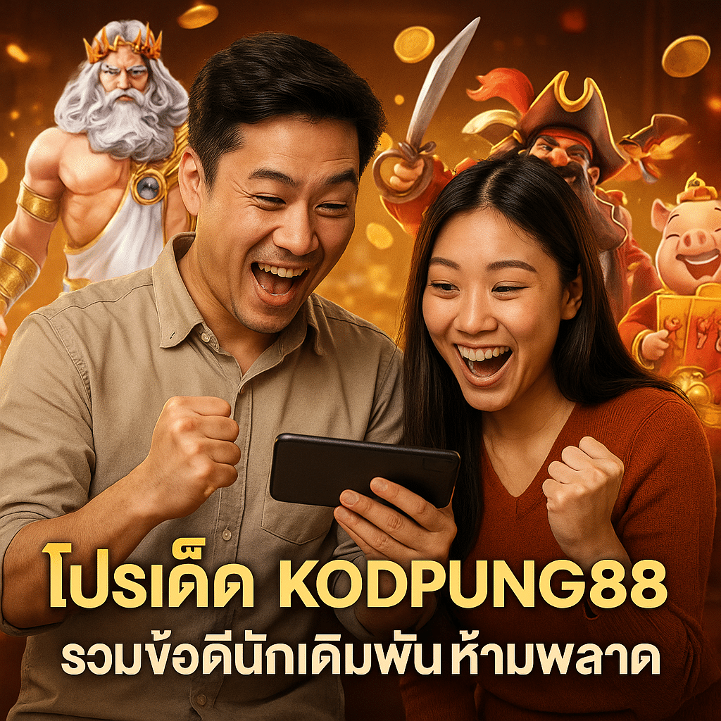 โปรเด็ด KODPUNG88 รวมข้อดีนักเดิมพันห้ามพลาด