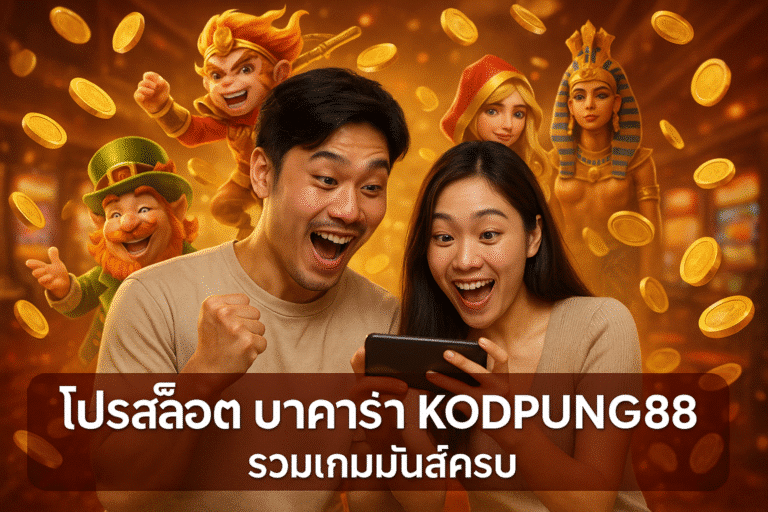 โปรสล็อต บาคาร่า KODPUNG88 รวมเกมมันส์ครบ
